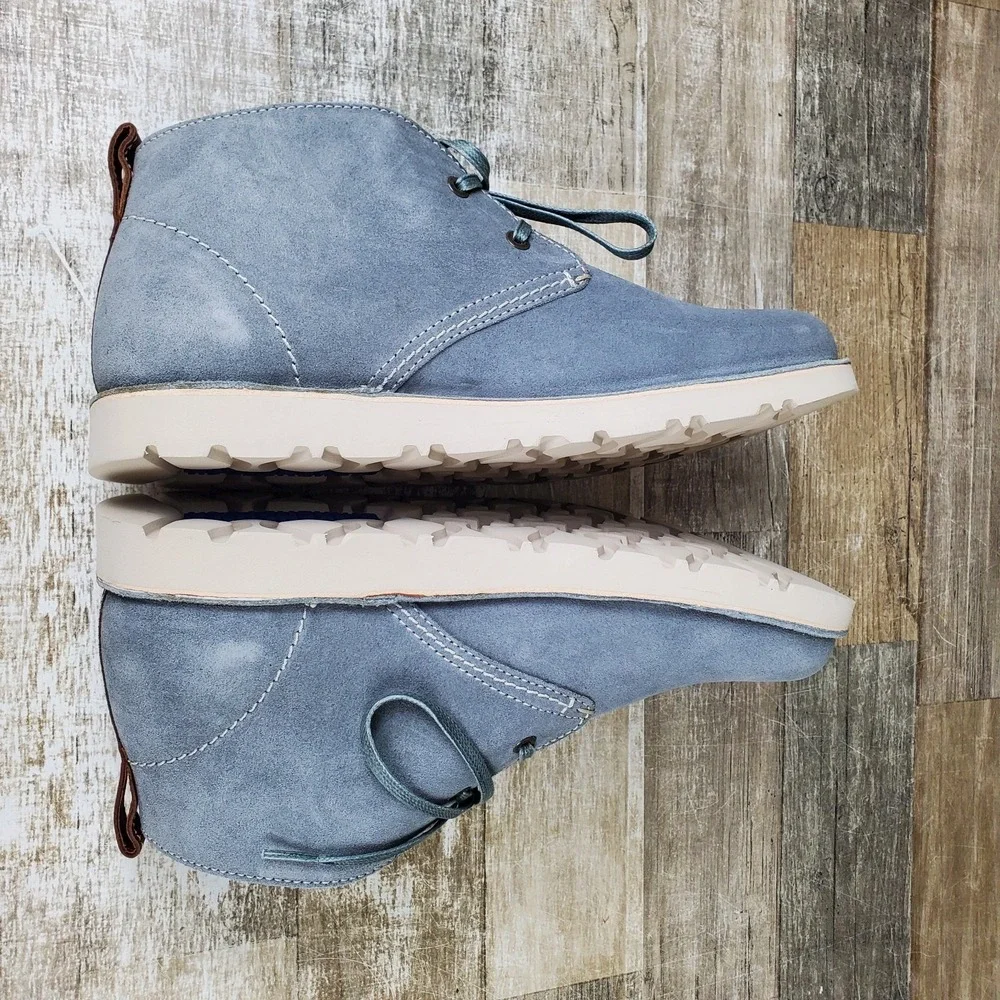 Birkenstock Harris Mens Boot Sz 10 Casual Gray Suede Leather Lace Up Ankle Boots